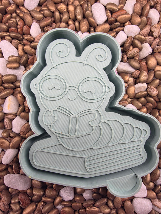  Bookworm Freshie Mold