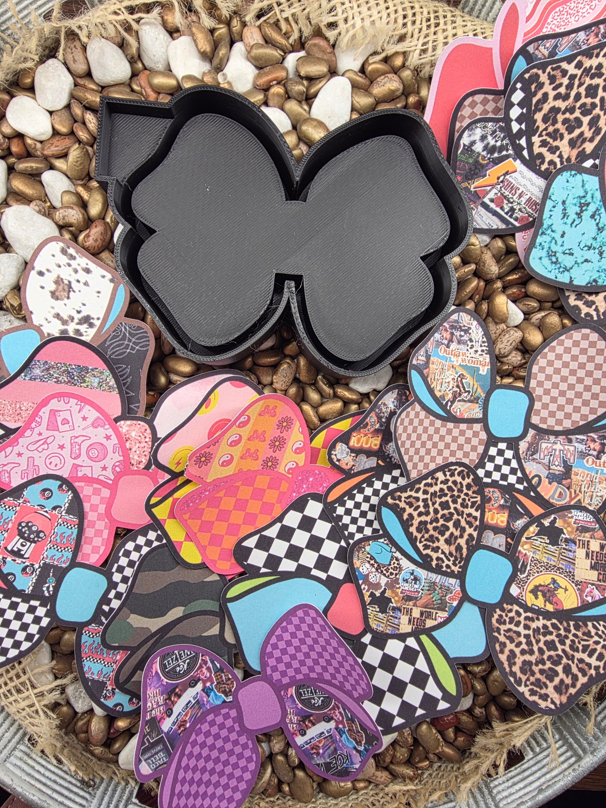 Bow Card Stock Freshie Mold 