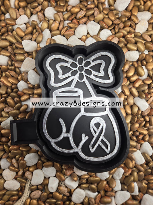  Boxing Glove Fight Cancer Freshie Mold