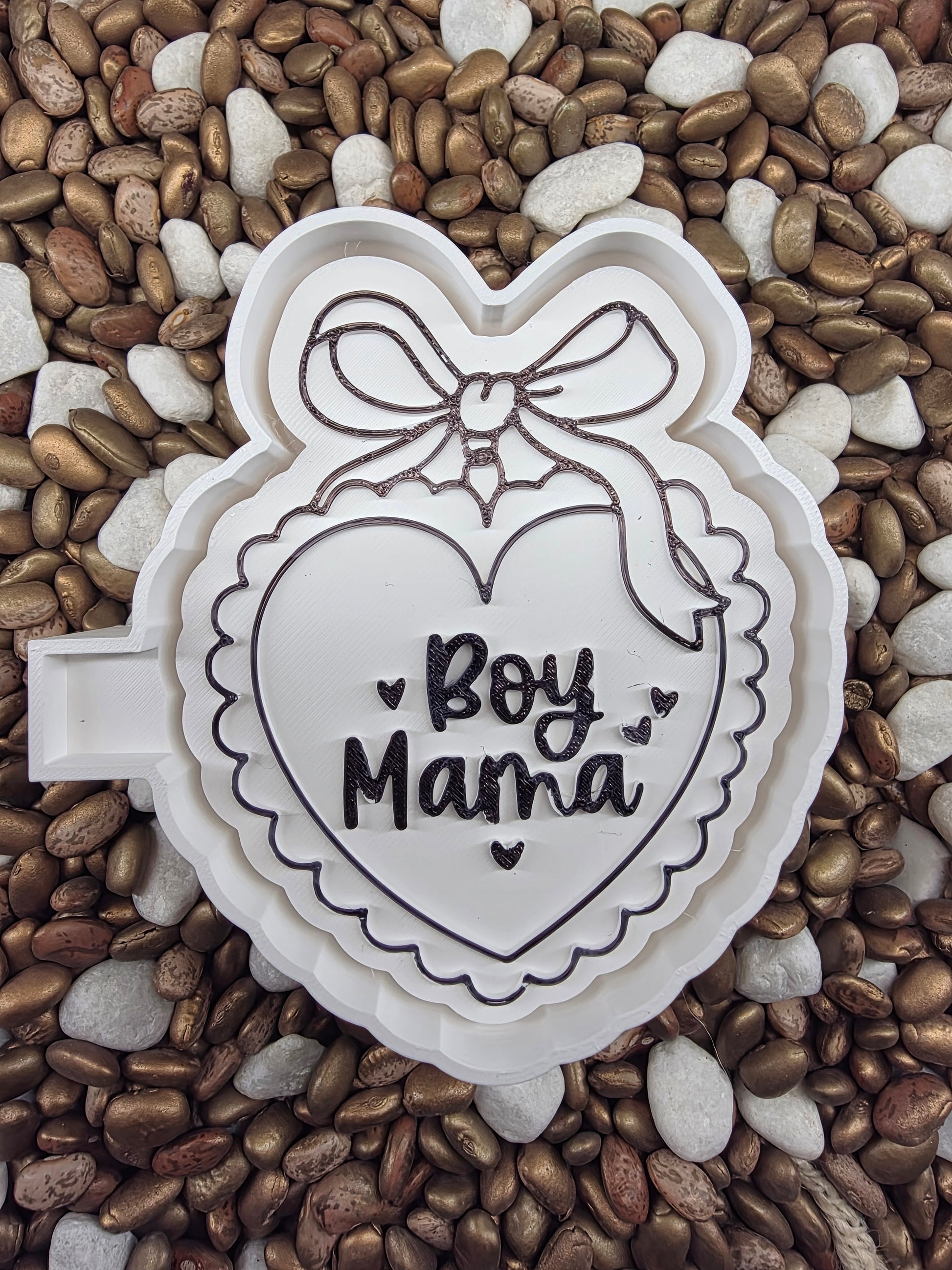 Boy Mom Heart Freshie Mold