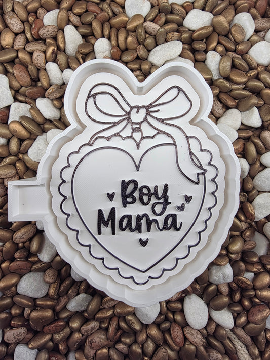 Boy Mom Heart Freshie Mold