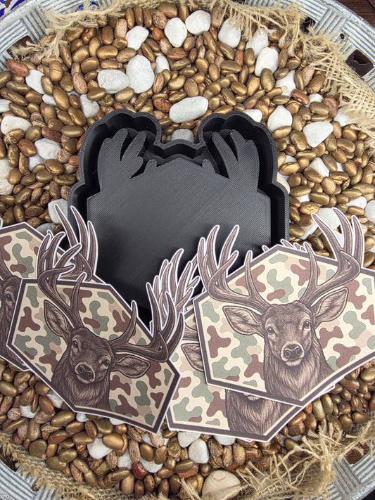 Buck Hunt Stock Freshie Mold