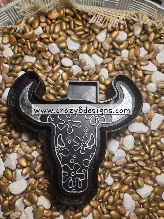 Bull Flower Freshie Mold