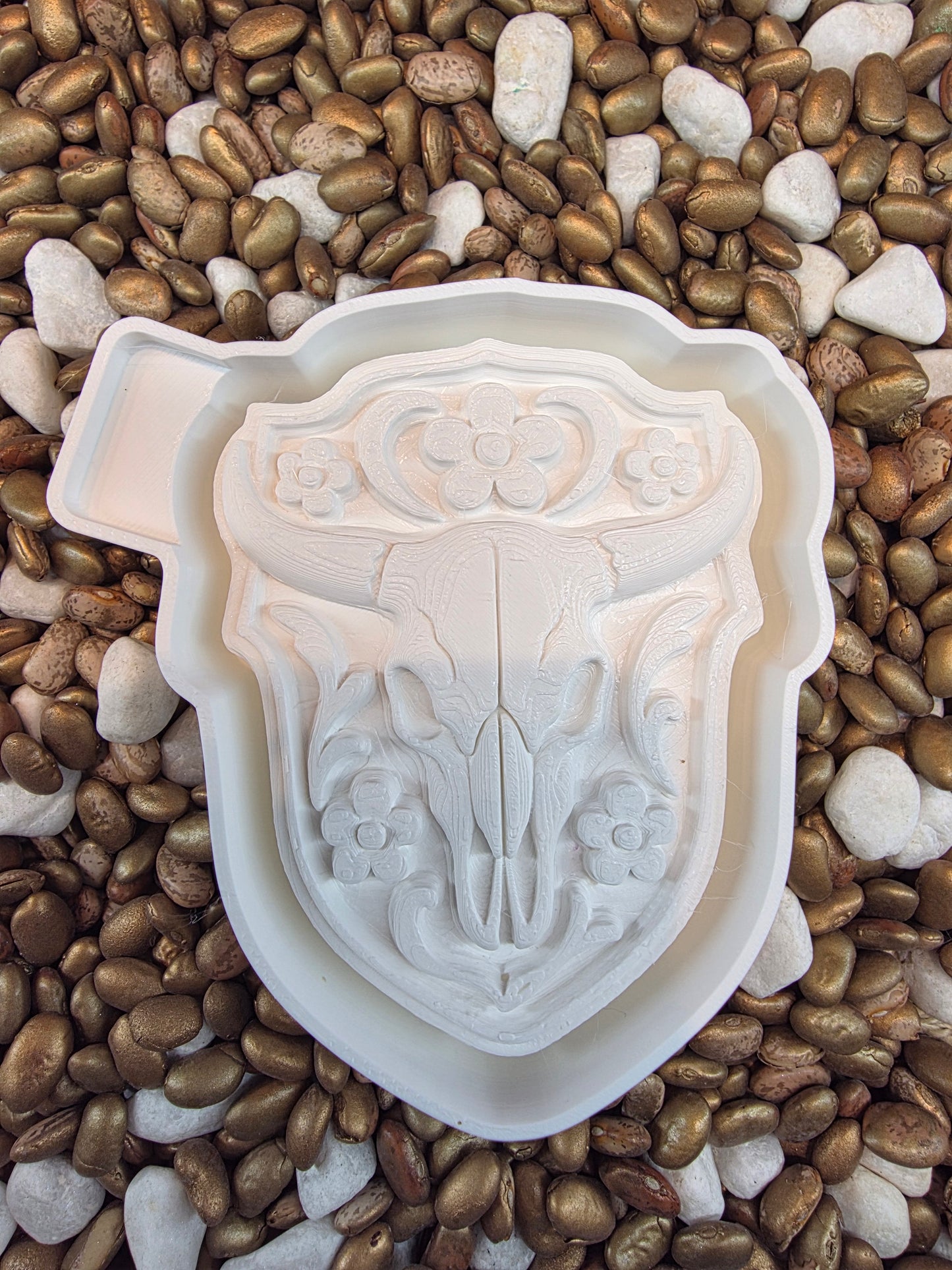 Bull Skull Freshie Mold
