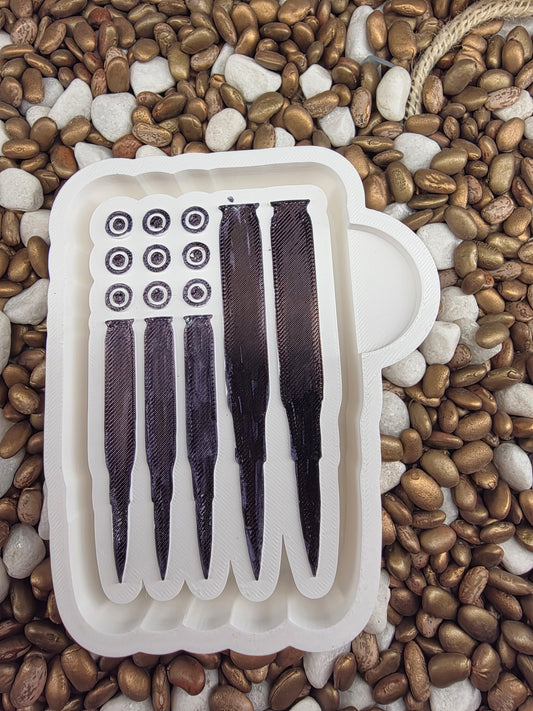  Bullet Flag Freshie Mold 