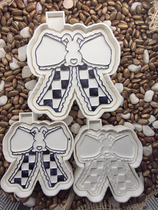  Bunny Bow Freshie Mold