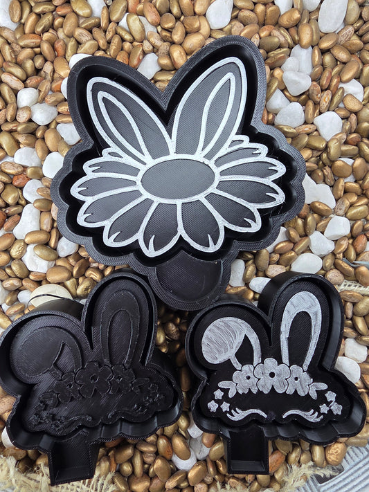 Bunny Ear Flower Freshie Mold and or Vents