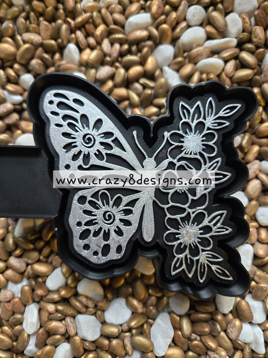 Butterfly Flower Freshie Mold