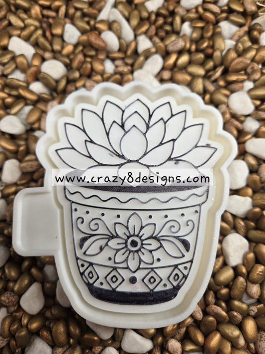 Cactus in Pot Freshie Mold