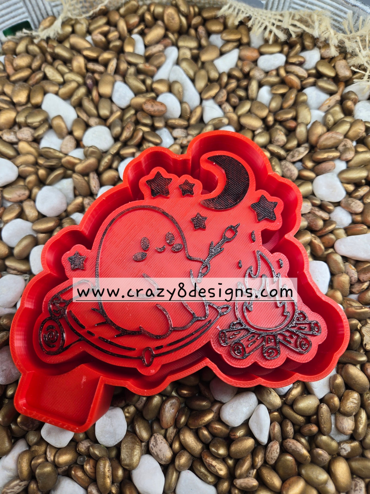 Camping Ghost Freshie Mold