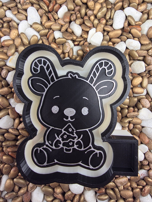 Candy Cane Reindeer Freshie Mold