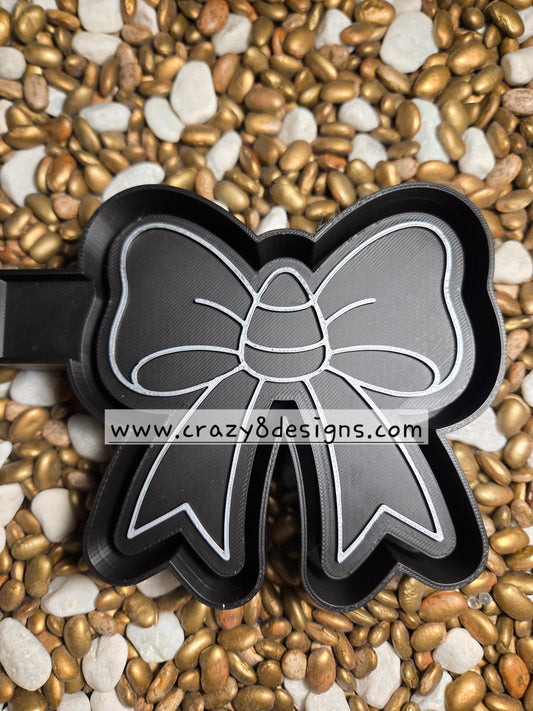 Candy Corn in Bow Freshie Mold