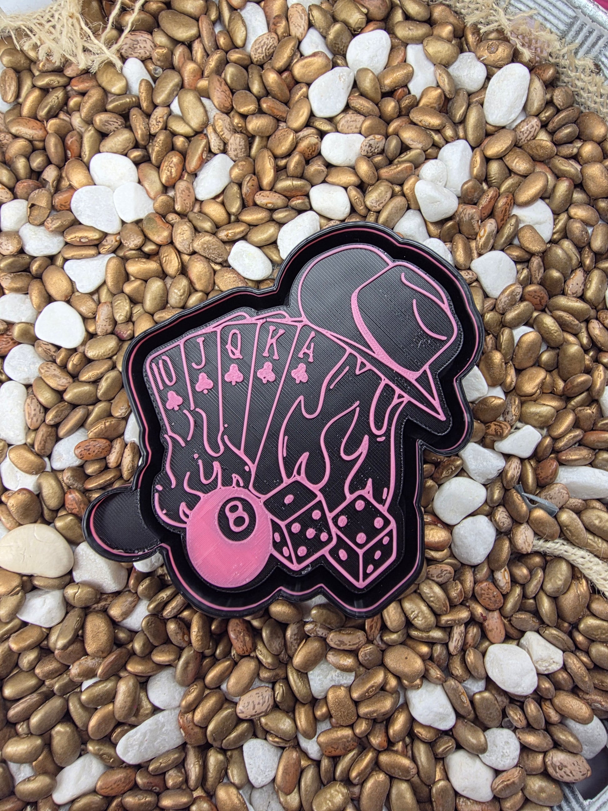 Card Gambler Freshie Mold