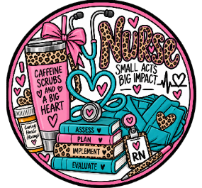 Round Cardstock Inserts -- Nurse Collection