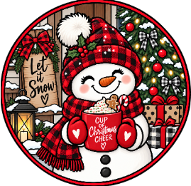 Round Cardstock Inserts -- Fall/Christmas Collection