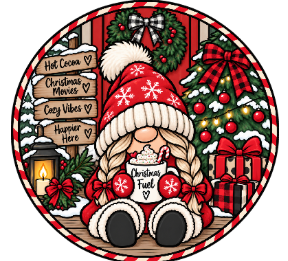Round Cardstock Inserts -- Fall/Christmas Collection