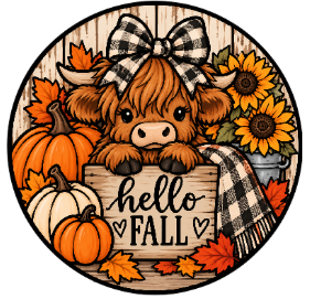Round Cardstock Inserts -- Fall/Christmas Collection