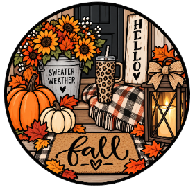 Round Cardstock Inserts -- Fall/Christmas Collection
