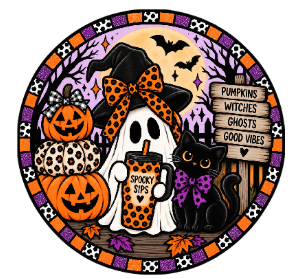 Round Cardstock Inserts -- Halloween Collection
