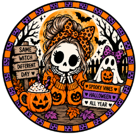 Round Cardstock Inserts -- Halloween Collection