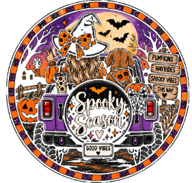 Round Cardstock Inserts -- Halloween Collection