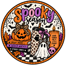 Round Cardstock Inserts -- Halloween Collection