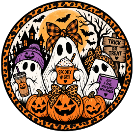 Round Cardstock Inserts -- Halloween Collection