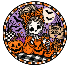 Round Cardstock Inserts -- Halloween Collection