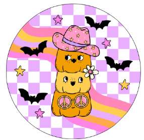 Round Cardstock Inserts -- Halloween Collection