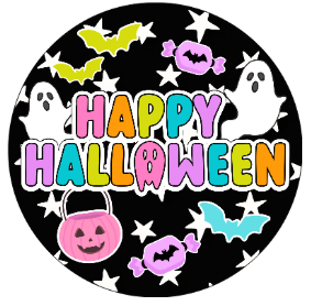 Round Cardstock Inserts -- Halloween Collection