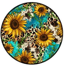 Round Cardstock Inserts -- Flower Collection