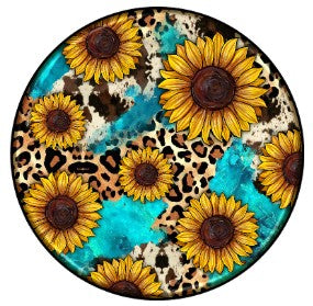 Round Cardstock Inserts -- Flower Collection