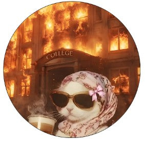 Round Cardstock Inserts -- Crazy Cats or Cows Collection