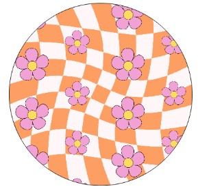 Round Cardstock Inserts -- Flower Collection