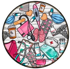 Round Cardstock Inserts -- Nurse Collection