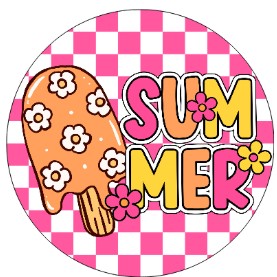Round Cardstock Inserts --  Summer/Fun  Collection
