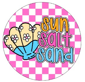 Round Cardstock Inserts --  Summer/Fun  Collection