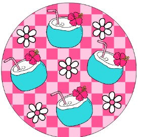 Round Cardstock Inserts -- Flower Collection