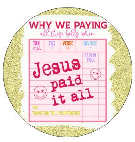 Round Cardstock Inserts -- Religious Collection