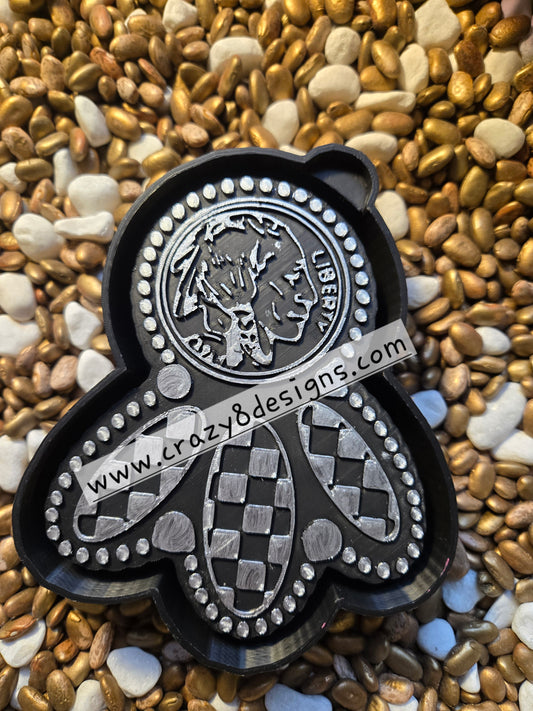 Checkered Coin Freshie Mold