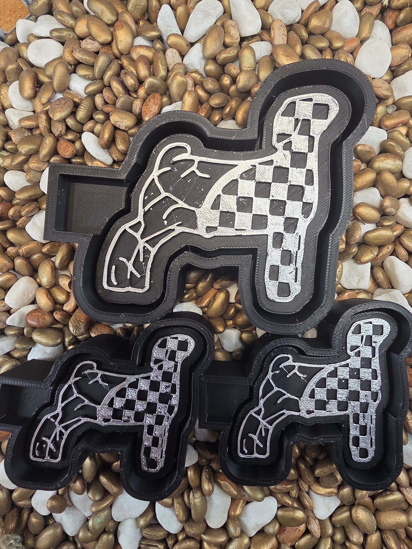 Checkered Lamb Freshie Mold/ Vent