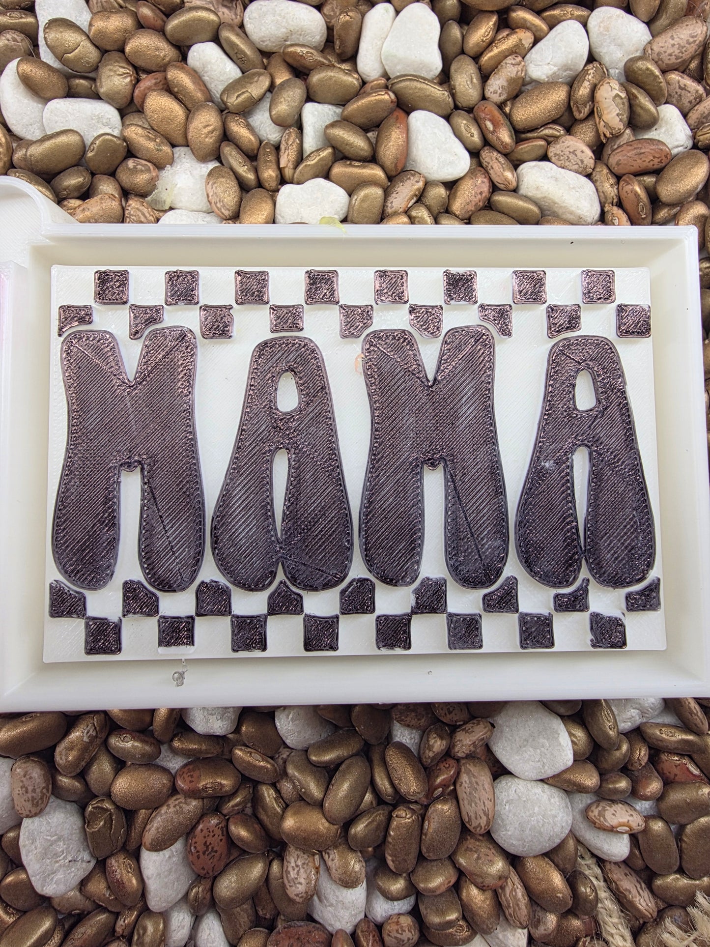 Checkered Mama Freshie Mold

