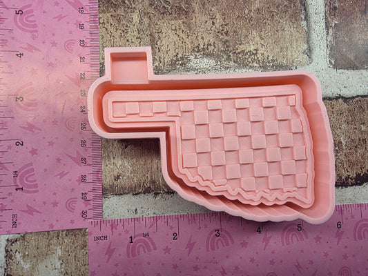 Checkered Oklahoma Freshie Mold