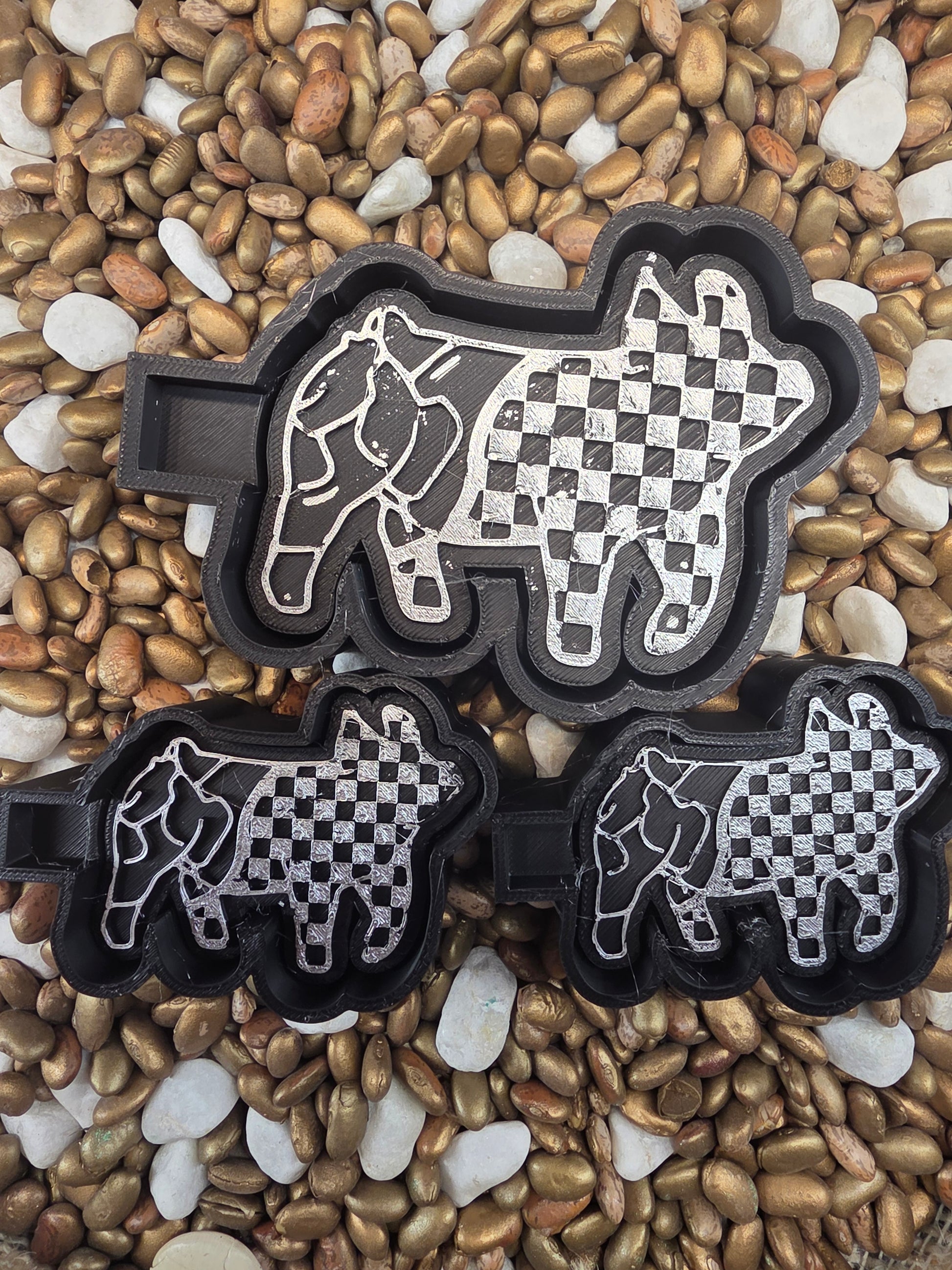 Checkered Pig Freshie Mold/ Vent