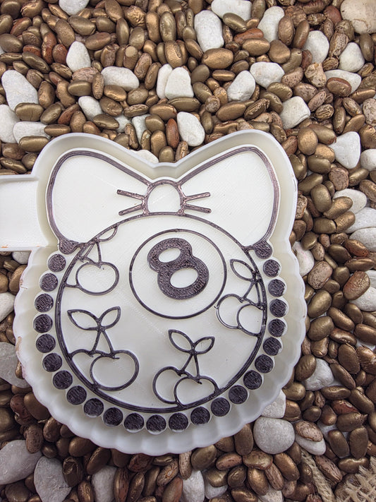 Cherry 8 Ball Rhinestones Freshie Mold