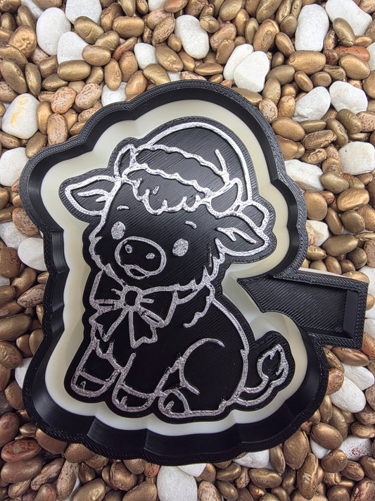 Christmas Cow Coffee Freshie Mold