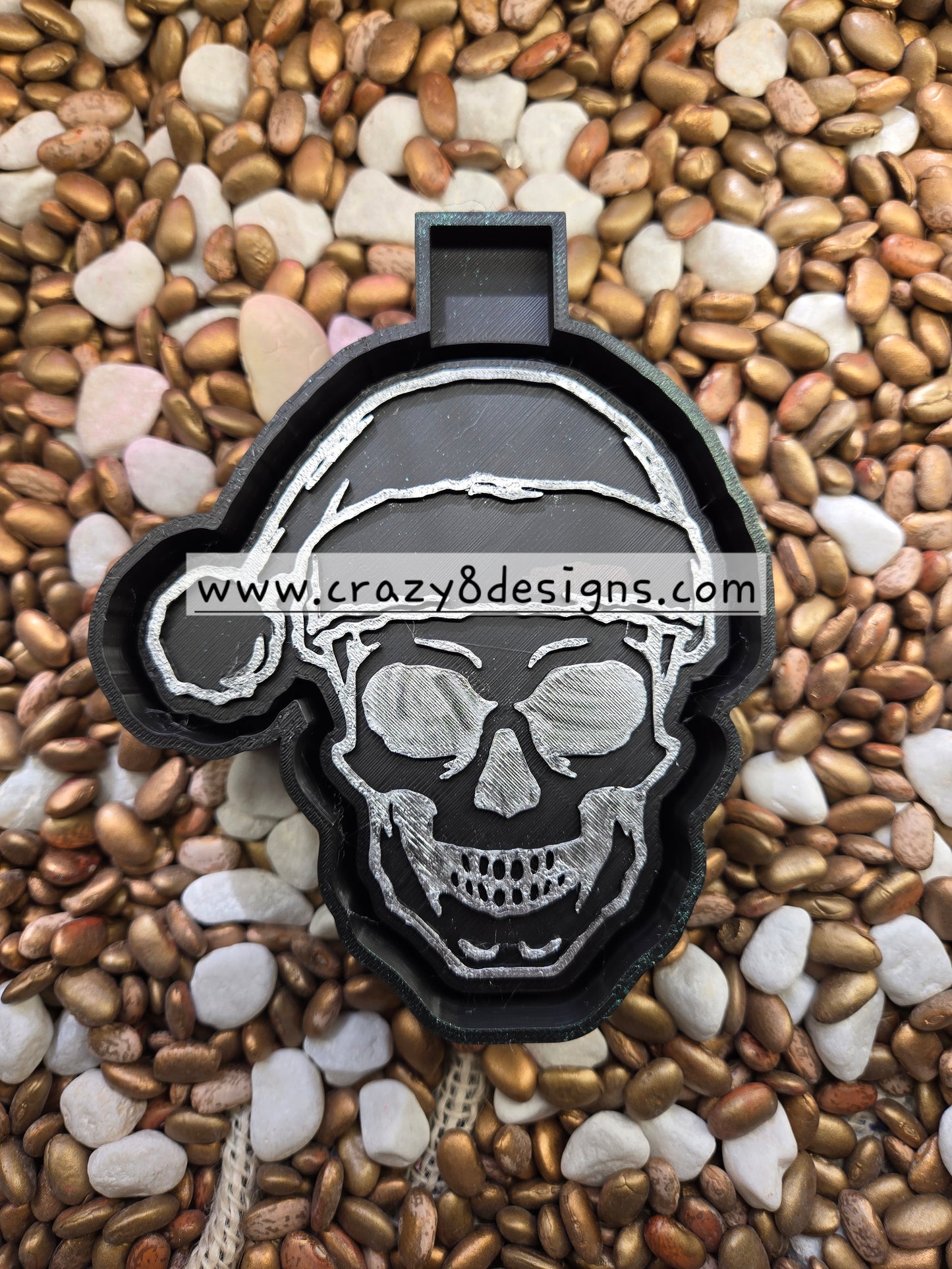  Christmas Skull Freshie Mold