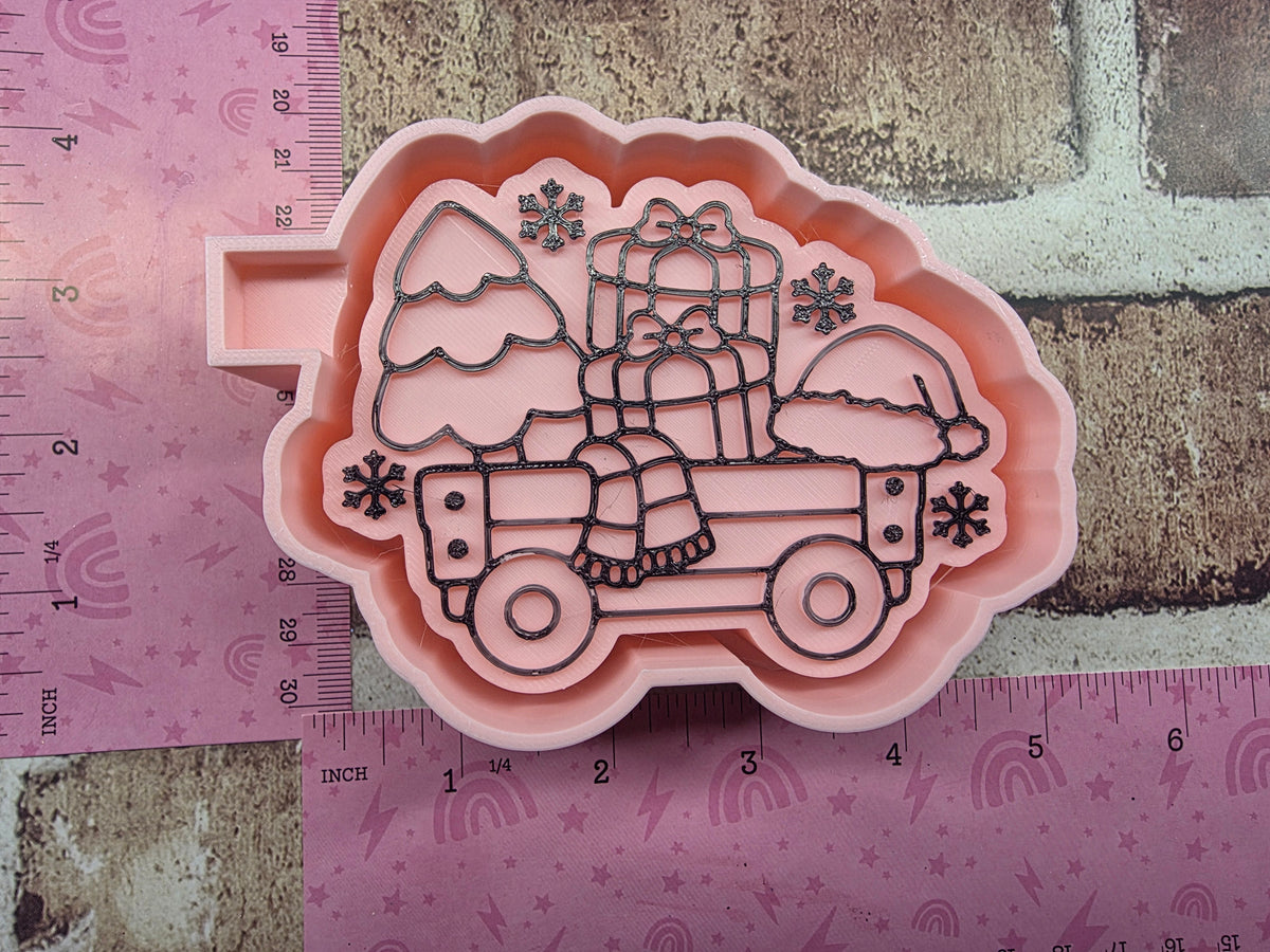 Christmas Train Car Freshie Mold