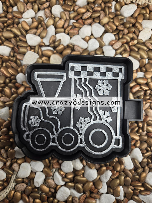 Christmas Train Freshie Mold