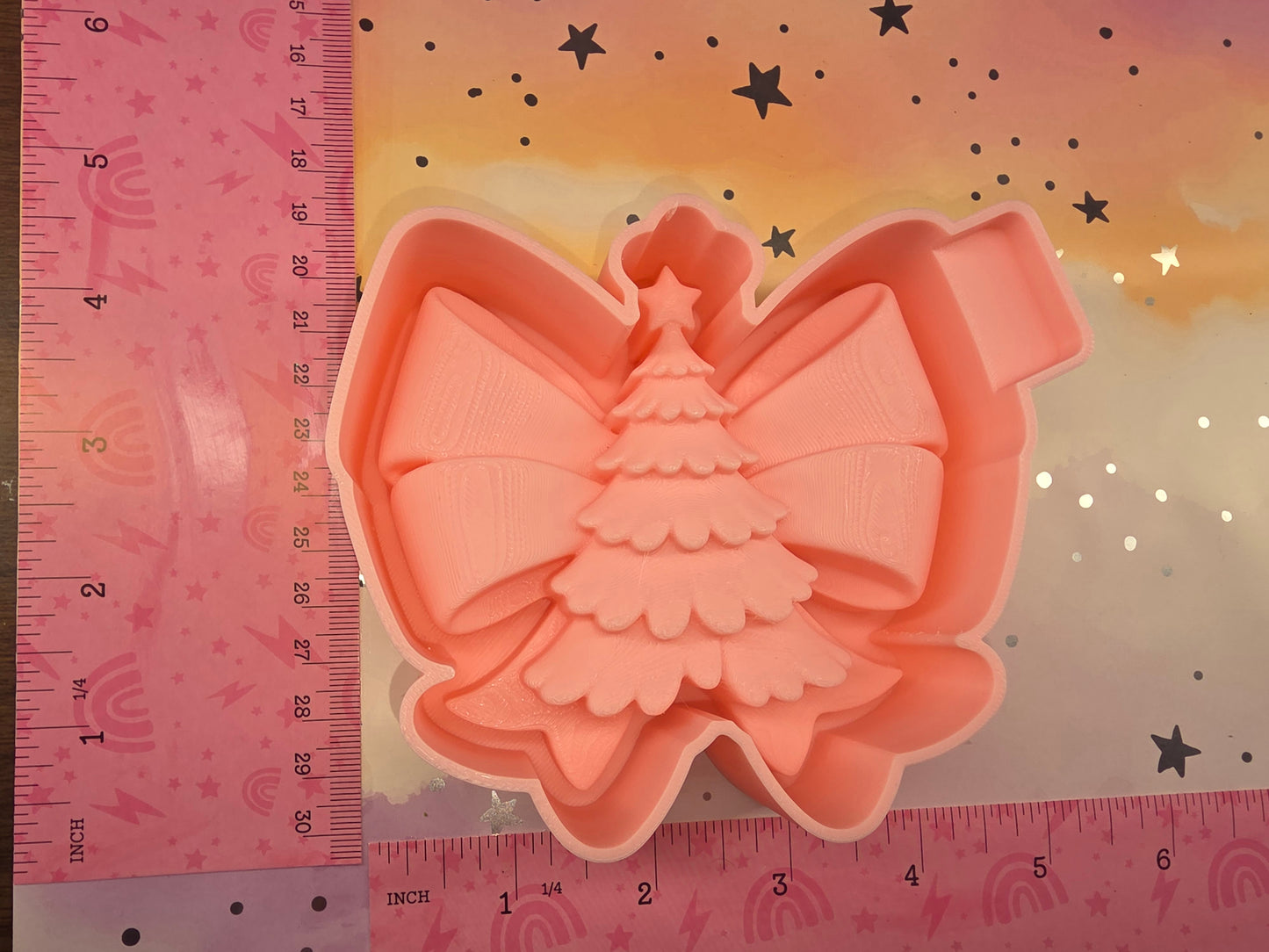  Christmas Tree Bow Freshie Mold  